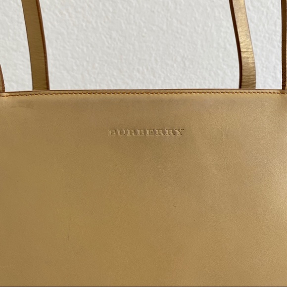 Burberry beige leather 3 compartments tote - Picture 2 of 15